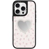 image:imageCASETiFY for iPhone 17 Case  Metallic Glaze MagSafe Compatible  ScratchResistant  Reflective  49 ft Drop Protection  Audio Cassette  Silver On BlackPearly Heart