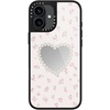 image:imageCASETiFY for iPhone 17 Case  Metallic Glaze MagSafe Compatible  ScratchResistant  Reflective  49 ft Drop Protection  Audio Cassette  Silver On BlackPearly Heart