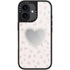 image:imageCASETiFY for iPhone 17 Case  Metallic Glaze MagSafe Compatible  ScratchResistant  Reflective  49 ft Drop Protection  Audio Cassette  Silver On BlackPearly Heart