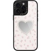 image:imageCASETiFY for iPhone 17 Case  Metallic Glaze MagSafe Compatible  ScratchResistant  Reflective  49 ft Drop Protection  Audio Cassette  Silver On BlackPearly Heart