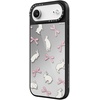 image:imageCASETiFY for iPhone 17 Case  Metallic Glaze MagSafe Compatible  ScratchResistant  Reflective  49 ft Drop Protection  Audio Cassette  Silver On BlackRabbit Ribbon