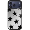 image:imageCASETiFY for iPhone 17 Case  Metallic Glaze MagSafe Compatible  ScratchResistant  Reflective  49 ft Drop Protection  Audio Cassette  Silver On BlackStar Marks