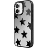 image:imageCASETiFY for iPhone 17 Case  Metallic Glaze MagSafe Compatible  ScratchResistant  Reflective  49 ft Drop Protection  Audio Cassette  Silver On BlackStar Marks