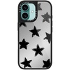 image:imageCASETiFY for iPhone 17 Case  Metallic Glaze MagSafe Compatible  ScratchResistant  Reflective  49 ft Drop Protection  Audio Cassette  Silver On BlackStar Marks