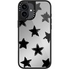 image:imageCASETiFY for iPhone 17 Case  Metallic Glaze MagSafe Compatible  ScratchResistant  Reflective  49 ft Drop Protection  Audio Cassette  Silver On BlackStar Marks