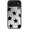 image:imageCASETiFY for iPhone 17 Case  Metallic Glaze MagSafe Compatible  ScratchResistant  Reflective  49 ft Drop Protection  Audio Cassette  Silver On BlackStar Marks