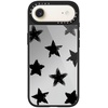 image:imageCASETiFY for iPhone 17 Case  Metallic Glaze MagSafe Compatible  ScratchResistant  Reflective  49 ft Drop Protection  Audio Cassette  Silver On BlackStar Marks