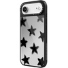 image:imageCASETiFY for iPhone 17 Case  Metallic Glaze MagSafe Compatible  ScratchResistant  Reflective  49 ft Drop Protection  Audio Cassette  Silver On BlackStar Marks