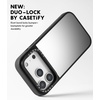 image:imageCASETiFY for iPhone 17 Case  Mirror Compatible with MagSafe  Reflective  49 ft Drop Protection  Silver On BlackSilver On Black with Ring Stand