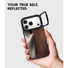image:imageCASETiFY for iPhone 17 Case  Mirror Compatible with MagSafe  Reflective  49 ft Drop Protection  Silver On BlackSilver On Black with Ring Stand