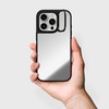 image:imageCASETiFY for iPhone 17 Case  Mirror Compatible with MagSafe  Reflective  49 ft Drop Protection  Silver On BlackSilver On Black with Ring Stand
