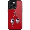 image:imageCASETiFY for iPhone 17 Pro Max Case  Glaze Compatible with MagSafe  Scratch Resistant  PeelProof Print  49 ft 1X Military Grade Drop Protection  Strawberry slices  Soft Blush  BlackChrome Cherry