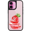 image:imageCASETiFY for iPhone 17 Pro Max Case  Glaze Compatible with MagSafe  Scratch Resistant  PeelProof Print  49 ft 1X Military Grade Drop Protection  Strawberry slices  Soft Blush  BlackStrawberry slices
