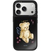 image:imageCASETiFY for iPhone 17 Pro Max Case  Mirror Compatible with MagSafe  Reflective  49 ft Drop Protection  Metallic Ribbon  Black On BlackAngel Teddy Bear