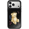 image:imageCASETiFY for iPhone 17 Pro Max Case  Mirror Compatible with MagSafe  Reflective  49 ft Drop Protection  Metallic Ribbon  Black On BlackAngel Teddy Bear