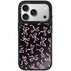 image:imageCASETiFY for iPhone 17 Pro Max Case  Mirror Compatible with MagSafe  Reflective  49 ft Drop Protection  Metallic Ribbon  Black On BlackBOWS