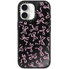 image:imageCASETiFY for iPhone 17 Pro Max Case  Mirror Compatible with MagSafe  Reflective  49 ft Drop Protection  Metallic Ribbon  Black On BlackBOWS