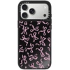 image:imageCASETiFY for iPhone 17 Pro Max Case  Mirror Compatible with MagSafe  Reflective  49 ft Drop Protection  Metallic Ribbon  Black On BlackBOWS