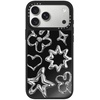 image:imageCASETiFY for iPhone 17 Pro Max Case  Mirror Compatible with MagSafe  Reflective  49 ft Drop Protection  Metallic Ribbon  Black On BlackChrome Doodles