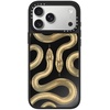 image:imageCASETiFY for iPhone 17 Pro Max Case  Mirror Compatible with MagSafe  Reflective  49 ft Drop Protection  Metallic Ribbon  Black On BlackGold Kingsnake