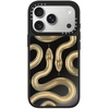image:imageCASETiFY for iPhone 17 Pro Max Case  Mirror Compatible with MagSafe  Reflective  49 ft Drop Protection  Metallic Ribbon  Black On BlackGold Kingsnake