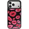image:imageCASETiFY for iPhone 17 Pro Max Case  Mirror Compatible with MagSafe  Reflective  49 ft Drop Protection  Metallic Ribbon  Black On BlackLipstick Kisses