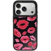 image:imageCASETiFY for iPhone 17 Pro Max Case  Mirror Compatible with MagSafe  Reflective  49 ft Drop Protection  Metallic Ribbon  Black On BlackLipstick Kisses