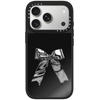 image:imageCASETiFY for iPhone 17 Pro Max Case  Mirror Compatible with MagSafe  Reflective  49 ft Drop Protection  Metallic Ribbon  Black On BlackMetallic Ribbon