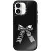 image:imageCASETiFY for iPhone 17 Pro Max Case  Mirror Compatible with MagSafe  Reflective  49 ft Drop Protection  Metallic Ribbon  Black On BlackMetallic Ribbon