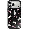 image:imageCASETiFY for iPhone 17 Pro Max Case  Mirror Compatible with MagSafe  Reflective  49 ft Drop Protection  Metallic Ribbon  Black On BlackRabbit Ribbon