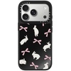 image:imageCASETiFY for iPhone 17 Pro Max Case  Mirror Compatible with MagSafe  Reflective  49 ft Drop Protection  Metallic Ribbon  Black On BlackRabbit Ribbon
