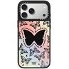 image:imageCASETiFY for iPhone 17 Pro Max Case  Mirror Compatible with MagSafe  Reflective  49 ft Drop Protection  Metallic Ribbon  Black On BlackYou Give Me Butterflies
