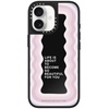 image:imageCASETiFY for iPhone 17 Pro Max Case  Mirror Compatible with MagSafe  Reflective  49 ft Drop Protection  Metallic Ribbon  Black On Blacklife is beautiful