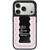 image:imageCASETiFY for iPhone 17 Pro Max Case  Mirror Compatible with MagSafe  Reflective  49 ft Drop Protection  Metallic Ribbon  Black On Blacklife is beautiful