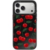 image:imageCASETiFY for iPhone 17 Pro Max Case  Mirror Compatible with MagSafe  Reflective  49 ft Drop Protection  Metallic Ribbon  Black On Blackvibrant red cherry pattern