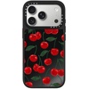 image:imageCASETiFY for iPhone 17 Pro Max Case  Mirror Compatible with MagSafe  Reflective  49 ft Drop Protection  Metallic Ribbon  Black On Blackvibrant red cherry pattern