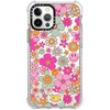 image:imageCASETiFY Ultra Impact Case for iPhone 12  iPhone 12 Pro  Retro Boho Hippie Flowers 60s  70s Floral Pattern on Clear Background  Clear Frost  Enhanced Corners  115 ft 5X Militray Grade Drop Protection  retro boho hippie flowers 60s  70s floral pa  Glossy FrostGroovy Pattern Clear