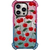 image:imageCASETiFY for iPhone 15 Pro Case  Bounce Compatible with MagSafe  Shockproof  213 ft 6x Military Grade Drop Protection  Bee in the Flowers by Papio Press  Cotton Candyvibrant red cherry pattern