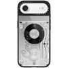 image:imageCASETiFY for iPhone 17 Case  Metallic Glaze MagSafe Compatible  ScratchResistant  Reflective  49 ft Drop Protection  Audio Cassette  Silver On BlackAudio Cassette