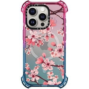 image:imageCASETiFY for iPhone 15 Pro Case  Bounce Compatible with MagSafe  Shockproof  213 ft 6x Military Grade Drop Protection  Bee in the Flowers by Papio Press  Cotton CandyWatercolor Blossom