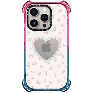 image:imageCASETiFY for iPhone 15 Pro Case  Bounce Compatible with MagSafe  Shockproof  213 ft 6x Military Grade Drop Protection  Bee in the Flowers by Papio Press  Cotton CandyPearly Heart