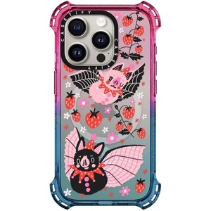 image:imageCASETiFY for iPhone 15 Pro Case  Bounce Compatible with MagSafe  Shockproof  213 ft 6x Military Grade Drop Protection  Bee in the Flowers by Papio Press  Cotton CandyStrawberry Bats