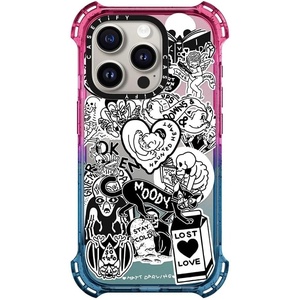 image:imageCASETiFY for iPhone 15 Pro Case  Bounce Compatible with MagSafe  Shockproof  213 ft 6x Military Grade Drop Protection  Bee in the Flowers by Papio Press  Cotton Candymatt darling sticker collage