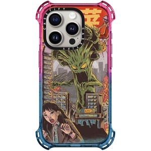 image:imageCASETiFY for iPhone 15 Pro Case  Bounce Compatible with MagSafe  Shockproof  213 ft 6x Military Grade Drop Protection  Bee in the Flowers by Papio Press  Cotton CandyBroccozilla