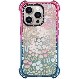 image:imageCASETiFY for iPhone 15 Pro Case  Bounce Compatible with MagSafe  Shockproof  213 ft 6x Military Grade Drop Protection  Bee in the Flowers by Papio Press  Cotton CandyEleanor