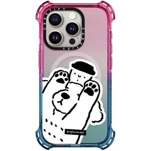 image:imageCASETiFY for iPhone 15 Pro Case  Bounce Compatible with MagSafe  Shockproof  213 ft 6x Military Grade Drop Protection  Bee in the Flowers by Papio Press  Cotton CandyDog Loves Coffee