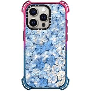 image:imageCASETiFY for iPhone 15 Pro Case  Bounce Compatible with MagSafe  Shockproof  213 ft 6x Military Grade Drop Protection  Bee in the Flowers by Papio Press  Cotton CandyBlue Hydrangea
