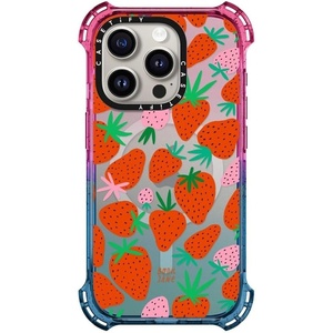 image:imageCASETiFY for iPhone 15 Pro Case  Bounce Compatible with MagSafe  Shockproof  213 ft 6x Military Grade Drop Protection  Bee in the Flowers by Papio Press  Cotton CandySTRAWBERRIES