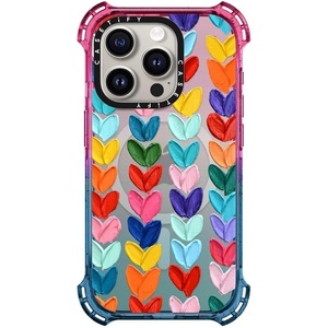 image:imageCASETiFY for iPhone 15 Pro Case  Bounce Compatible with MagSafe  Shockproof  213 ft 6x Military Grade Drop Protection  Bee in the Flowers by Papio Press  Cotton CandyClear Polka Daub Hearts