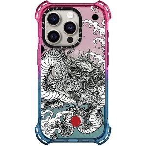 image:imageCASETiFY for iPhone 15 Pro Case  Bounce Compatible with MagSafe  Shockproof  213 ft 6x Military Grade Drop Protection  Bee in the Flowers by Papio Press  Cotton CandyPower Dragon